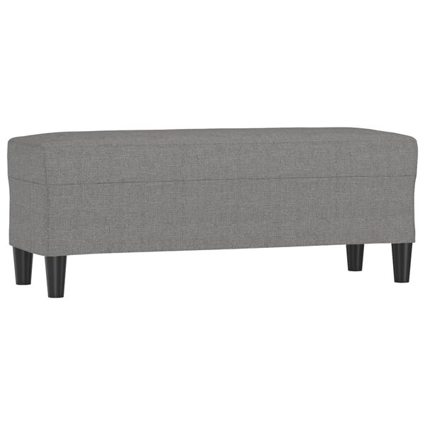vidaXL Banc Gris fonc&eacute; 100x35x41 cm Tissu