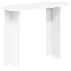 vidaXL Table console Blanc 100 x 39,5 x 75 cm Bois d'ing&eacute;nierie