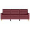 vidaXL Canap&eacute; &agrave; 3 places Rouge bordeaux 180 cm Tissu