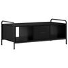 vidaXL Table basse Ch&ecirc;ne noir 99,5 x 49 x 41 cm Bois d'ing&eacute;nierie