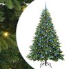 vidaXL Sapin de No&euml;l artificiel avec 300 LED Vert 180 cm PE et PVC