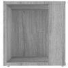vidaXL Table d'appoint Sonoma gris 33x33x34,5 cm Bois d'ing&eacute;nierie