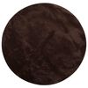 vidaXL Tapis doux &agrave; poils moyens et lavable HUARTE Marron &Oslash; 160 CM
