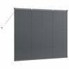 vidaXL Store de Fenêtre avec des rideaux Gris foncé Aluminium
