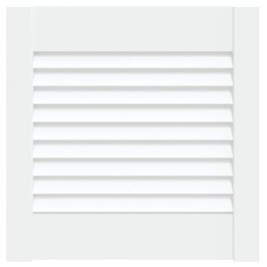 vidaXL Porte d'armoire &agrave; persiennes blanc 39,5x39,4 cm pin massif