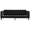 vidaXL Lit de jour avec matelas noir 80x200 cm velours