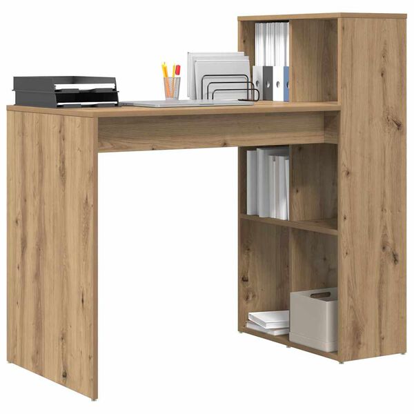 vidaXL Bureau Ch&ecirc;ne artisanal 108 x 55 x 103.5 cm Bois d'ing&eacute;nierie