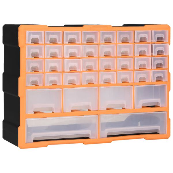 vidaXL Organisateur multi-tiroirs avec 38 tiroirs 52x16x37,5 cm