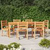 vidaXL Ensemble &agrave; manger de jardin 7 pcs Bois de teck solide