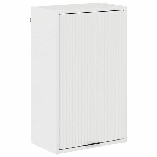 vidaXL Cabinet de salle de bain Blanc brillant 39 x 23,5 x 65 cm