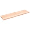 vidaXL &Eacute;tag&egrave;re murale 220x60x(2-6) cm bois de ch&ecirc;ne massif non trait&eacute;