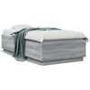 vidaXL Cadre de lit sans matelas sonoma gris 75x190 cm