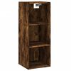 vidaXL Buffet haut Ch&ecirc;ne fum&eacute; 34,5x34x180 cm Bois d'ing&eacute;nierie
