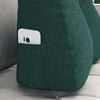 vidaXL Coussin de Dos Vert foncé 45 x 24 x 50 cm tissu