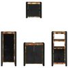 vidaXL Ensemble de mobilier de salle de bain 4 pcs Bois Recyclé Solide