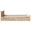 vidaXL Cadre de lit sans matelas 140x190 cm bois de pin massif