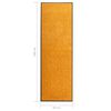 vidaXL Paillasson lavable Orange 60x180 cm
