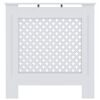 vidaXL Cache-radiateur MDF Blanc 78 cm