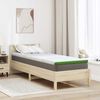 vidaXL Surmatelas Blanc et vert 80 x 200 cm Tissu Jacquard