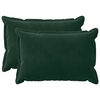 vidaXL Coussin avec oreiller HOUTEN 2 pc Vert fonc&eacute; Fl&oslash;jl