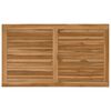 vidaXL Plateau de table Rectangulaire Bois de teck massif Naturel