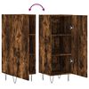 vidaXL Buffet Ch&ecirc;ne fum&eacute; 34,5x34x90 cm Bois d'ing&eacute;nierie
