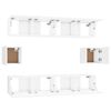 vidaXL Ensemble de meubles TV 6 pcs Blanc Bois d'ingénierie