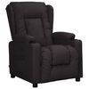 vidaXL Fauteuil inclinable Noir Similicuir