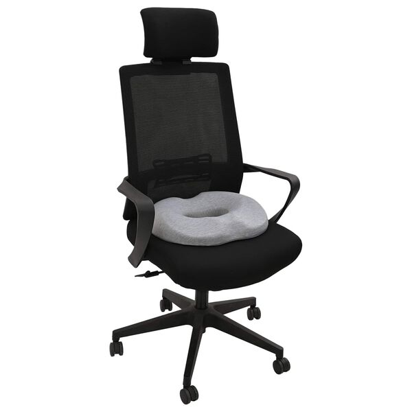 vidaXL Coussin d&rsquo;assise Couleur unie Gris clair 42 x 36,5 x 8 cm