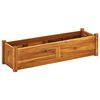 vidaXL Lit sur&eacute;lev&eacute; de jardin Bois d'acacia 100x30x25 cm