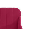 vidaXL Banc Rouge bordeaux 110x76x80 cm Velours