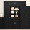 vidaXL Armoire de rangement Ch&ecirc;ne noir 80 x 42,5 x 225 cm