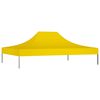 vidaXL Toit de tente de r&eacute;ception 4x3 m Jaune 270 g/m&sup2;