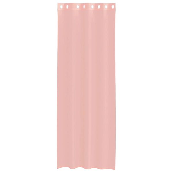 vidaXL Rideaux en voile avec œillets 2 pcs rose 140 x 300 cm
