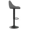 vidaXL Tabouret de bar Gris foncé Velours