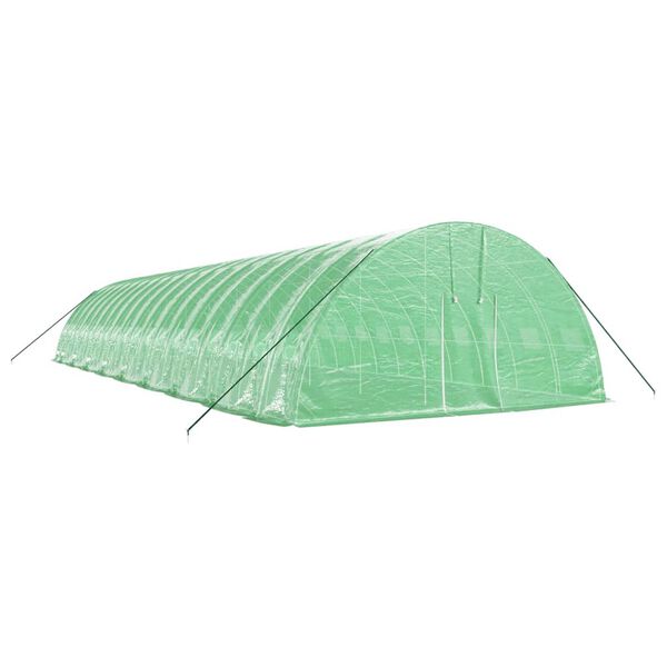 vidaXL Serre avec cadre en acier vert 108 m&sup2; 18x6x2,85 m