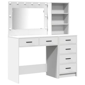 vidaXL Table de Toilette 2 pc Blanc 78.5 x 41 x 135 cm