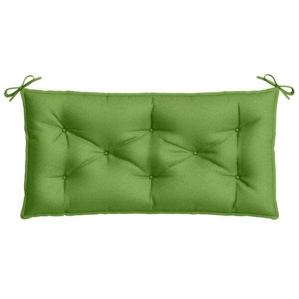 vidaXL Coussin de banc de jardin vert m&eacute;lang&eacute; 100x50x7 cm tissu