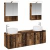 vidaXL Ensemble d'armoire de salle de bain 5 pc Bois ancien