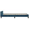 vidaXL Cadre de lit sans matelas bleu fonc&eacute; 90x190 cm velours