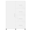 vidaXL Buffets 2 pcs blanc 60x31x84 cm bois d'ing&eacute;nierie