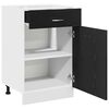 vidaXL Armoire suspendue avec tiroir Ch&ecirc;ne noir 50 x 46 x 81,5 cm