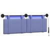 vidaXL T&ecirc;te de lit suspendue Bleu denim Tissu