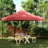 vidaXL Tente de r&eacute;ception pliable escamotable bordeaux 292x292x315 cm