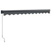 vidaXL Auvent r&eacute;tractable anthracite 3x2,5 m tissu et aluminium