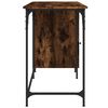 vidaXL Bureau d'ordinateur chêne fumé 131x48x75 cm bois d’ingénierie