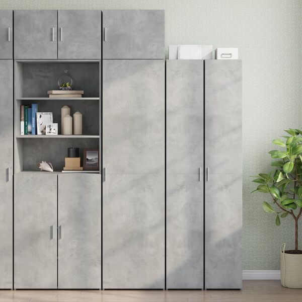 vidaXL Armoire murale gris b&eacute;ton 50x42,5x40 cm bois d'ing&eacute;nierie