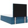 vidaXL Cadre de lit ottoman avec matelas bleu foncé 120x200 cm velours
