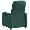 vidaXL Fauteuil de massage inclinable Vert fonc&eacute; Tissu