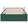 vidaXL Lit de Rangement avec stockage Vert fonc&eacute; 90 x 190 cm Velours